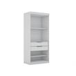 Eden Home 3-Piece Contemporary Wood Open Sectional Closet Set in White