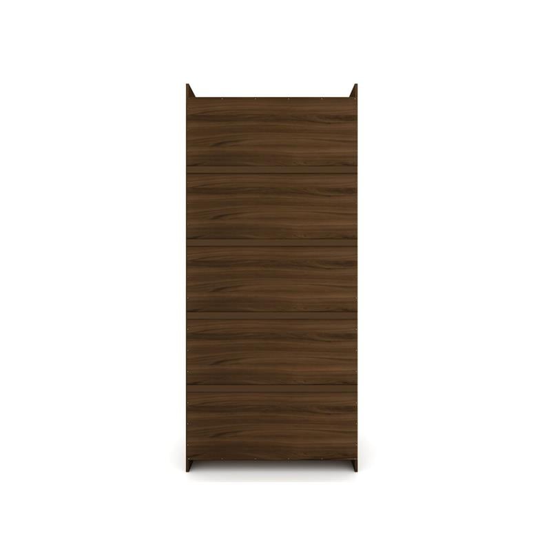 Eden Home 3-Piece Contemporary Wood Open Sectional Closet Set in Brown