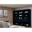 Eden Home 3-Piece Contemporary Wood Open Sectional Closet Set in Midnight Blue