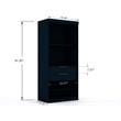 Eden Home 3-Piece Contemporary Wood Open Sectional Closet Set in Midnight Blue