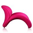 Eden Home Contemporary Fabric Accent Lounge Chair in Fuchsia Pink (Set of 2)