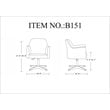 Eden Home Faux Leather & Metal Swivel Accent Chair in Orange/Chrome (Set of 2)