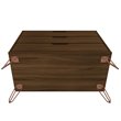 Eden Home 3-Drawer Contemporary Wood Dresser in Brown (Set of 2)