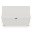 Eden Home 3-Drawer Contemporary Wood Dresser in Off White (Set of 2)
