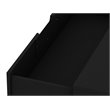Eden Home 3-Drawer Contemporary Wood Dresser in Black (Set of 2)