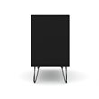 Eden Home 3-Drawer Contemporary Wood Dresser in Black (Set of 2)