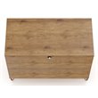 Eden Home 3-Drawer Contemporary Wood Dresser in Textured Gray/Natural (Set of 2)
