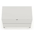 Eden Home 3-Drawer Contemporary Wood Dresser in Off White/Natural (Set of 2)