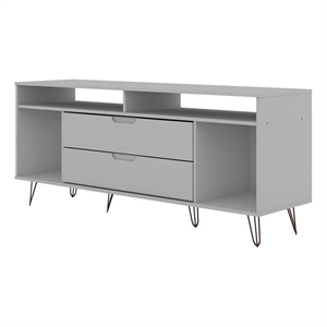 Eden Home Mid-Century Wood TV Stand for TVs up to 60&quot in White