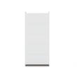 Eden Home Contemporary Wood Open Sectional Closet with Adjustable Shelf in White
