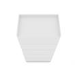 Eden Home Contemporary Wood Open Sectional Closet with Adjustable Shelf in White