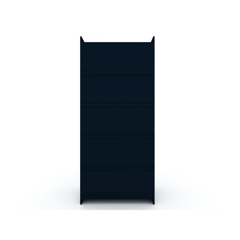 Eden Home Contemporary Wood Open Sectional Closet in Midnight Blue