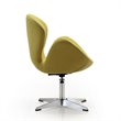 Eden Home Modern Fabric Accent Chair with 4 Spider Legs in Green (Set of 2)
