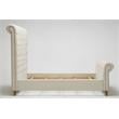 Eden Home Upholstered Tufted Mid-Century Fabric Full Bed Frame in Cream