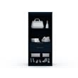 Eden Home 2-Piece Contemporary Wood Open Sectional Corner Closet Set in Blue
