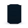 Eden Home Contemporary Engineered Wood Open Corner Closet in Midnight Blue