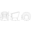Eden Home Contemporary Velvet & Metal Accent Chair in Pink/Gold (Set of 2)