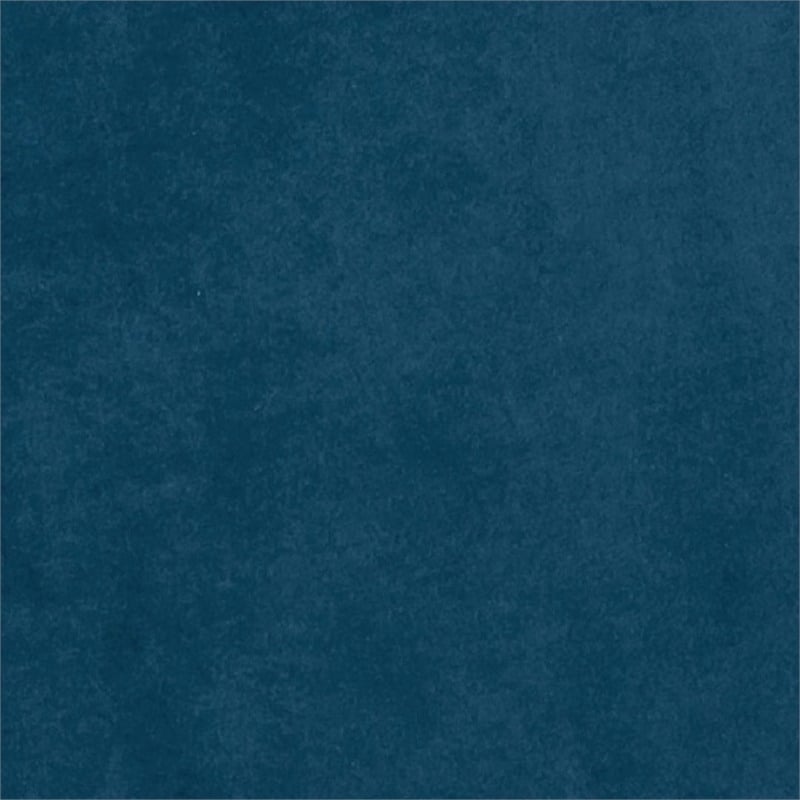 Eden Home Contemporary Velvet & Metal Accent Chair in Blue/Gold