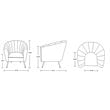 Eden Home Contemporary Velvet & Metal Accent Chair in Pink/Gold