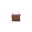 Eden Home Modern Metal and PU Magazine Rack of Sleek Steel Frame in Brown