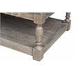 Eden Home Farmhouse Rectangular Coffee Table in Frost Gray Finish