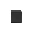 Eden Home Modern Small Square Modern Metal Side Table in Black Finish