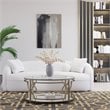 Eden Home Modern Round Metal-Glass Coffee Table in Brushed Brass Finish