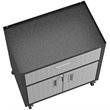 Eden Home Modern 1-Drawer Metal Mobile Garage Cabinet in Gray