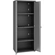 Eden Home Contemporary 2-Door Metal Garage Cabinet in Gray Finish