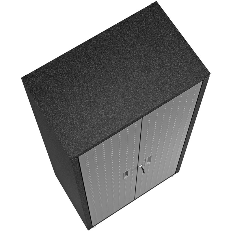 Eden Home Contemporary 2-Door Metal Garage Cabinet in Gray Finish