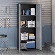 Eden Home Contemporary 2-Door Metal Garage Cabinet in Gray Finish