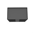 Eden Home Modern Metal Mobile Garage Chest with Drawers in Charcoal