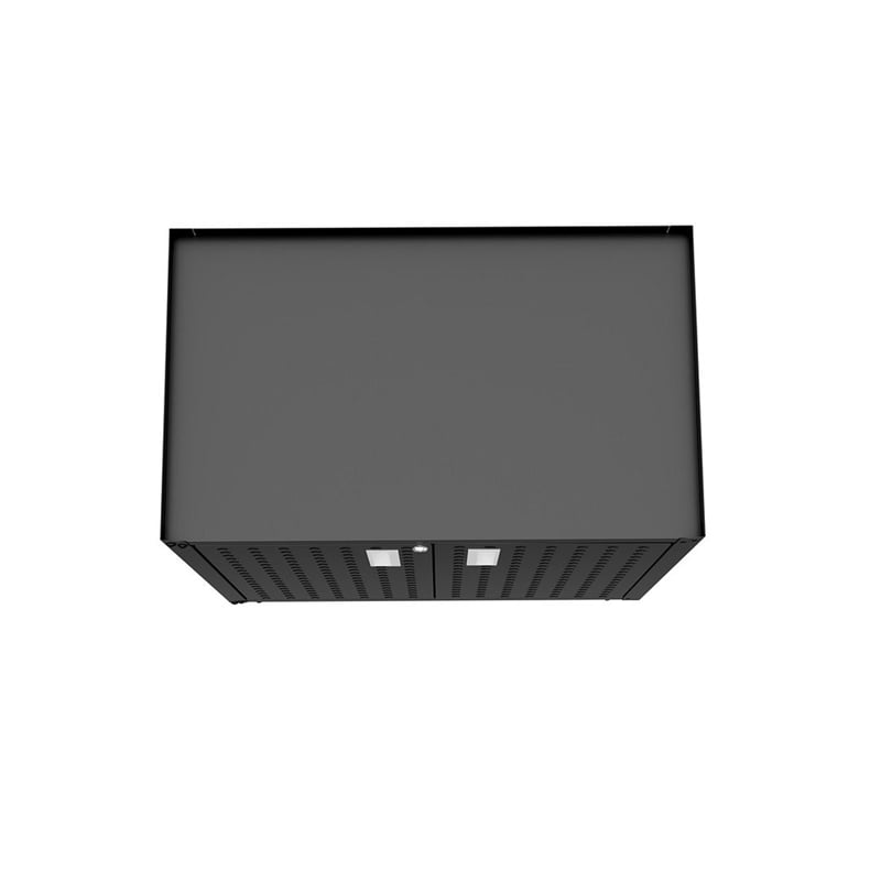 Eden Home Modern Metal Mobile Garage Cabinet with Shelves in Charcoal