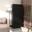 GangMei Metal Garage Storage Cabinet with Doors and Lock Steel Locking in Black