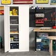 GangMei Metal Garage Storage Cabinet with Doors and Lock Steel Locking in White
