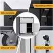 GangMei Metal Garage Storage Cabinet with Lock and Wheels Rolling in Gray