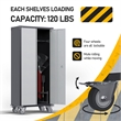 Gangmei Metal Broom Storage Cabinet with Rod.Cleaning Tool Storage Cabinet