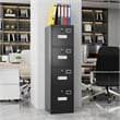 Gangmei 4 Drawer Vertical File Cabinet Metal Office Files Storage Cabinet