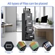 Gangmei 4 Drawer Vertical File Cabinet Metal Office Files Storage Cabinet