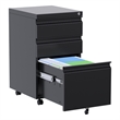 Gangmei Mobile File Cabinet with 3 Drawers for Office and Home Fully Assembled