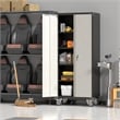 GangMei Metal Storage Cabinet on Wheels for Garage and Office