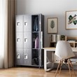 Gangmei Metal Locker with 9 Door for School and Employee Dark Gray