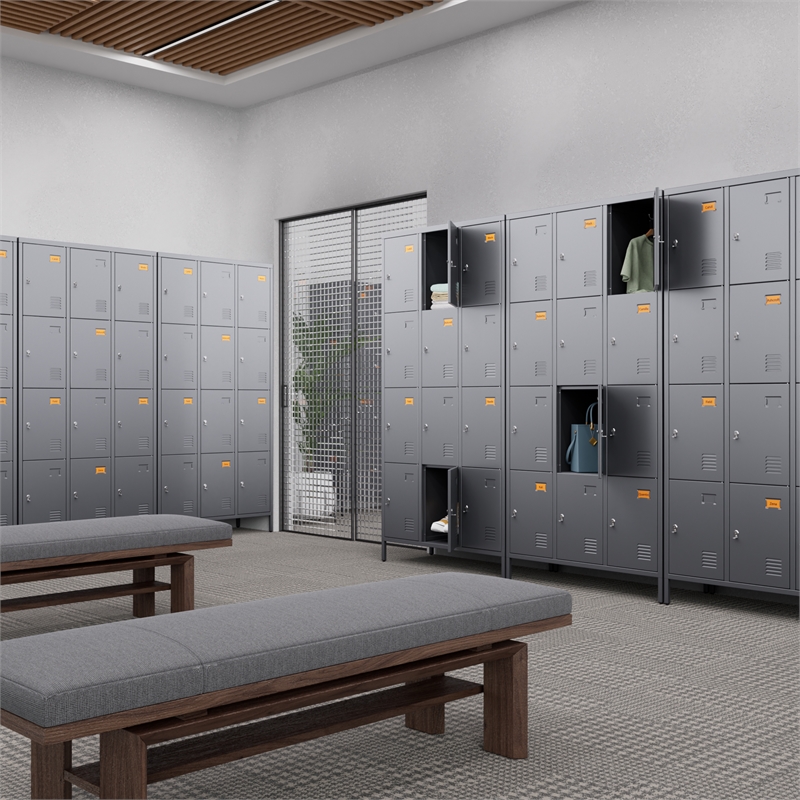 Gangmei 12 Door lockers for Employees Steel lockers Dark Grey