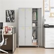 Gangmei 6 Door Lockers for Employees Light Gray