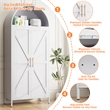 Metal Arched Cabinet Kitchen Pantry Cabinet with Door