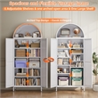 Metal Arched Cabinet Kitchen Pantry Cabinet with Door