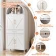 Pantry Cabinet with Adjustable Shelves and Drawer with 2 Doors for Kitchen