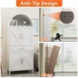 Pantry Cabinet with Adjustable Shelves and Drawer with 2 Doors for Kitchen