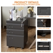 3 Drawer Metal Mobile File Cabinet need assemble