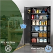 Metal Garage Storage Cabinet with Wheels and Pegboards